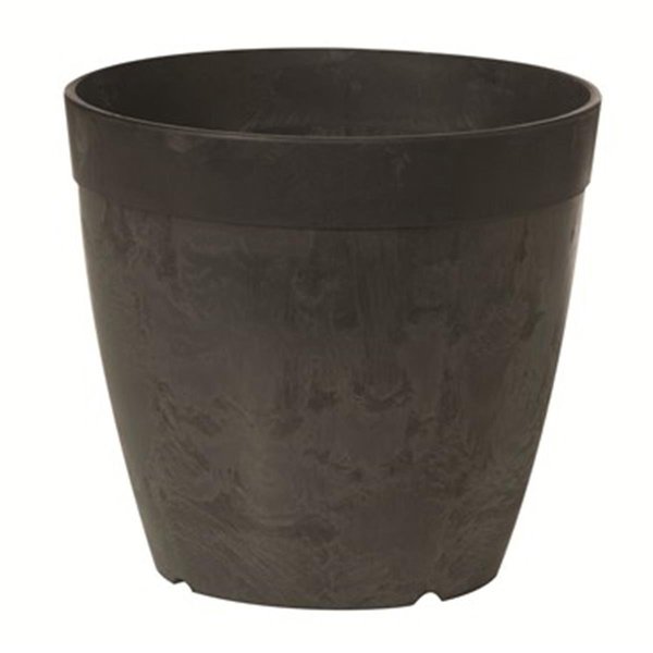 Book Publishing Co 10 in. Novelty Round Dolce Planter - Black GR2527708